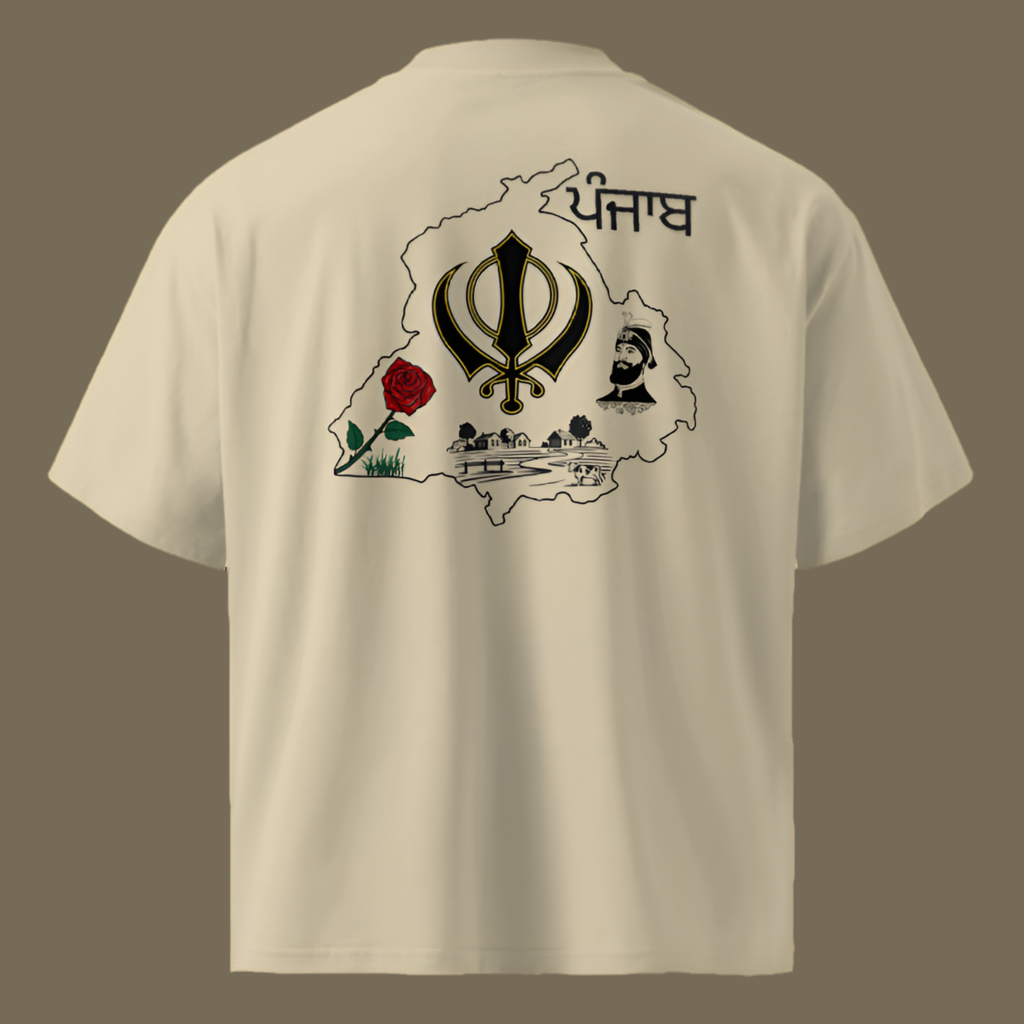 PUNJAB Organic Oversized T-Shirt – Sustainable Cotton Streetwear